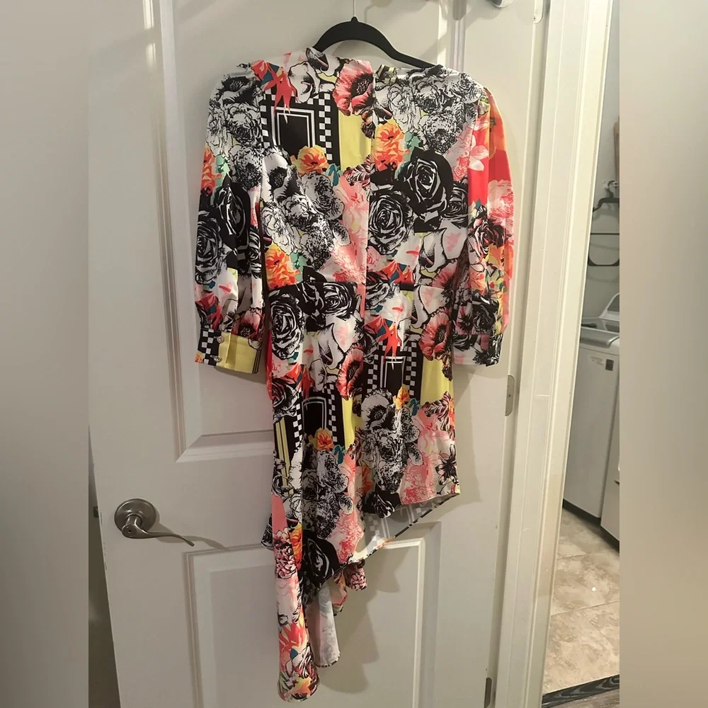 Comino Couture London Drape Silk Designer Dress - Picture 5 of 11
